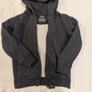Primary Dark Charcoal Zip Hoodie in Gray for Kids